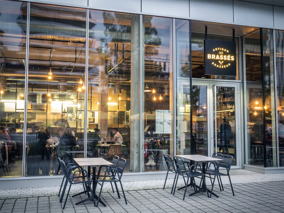 l'enseigne du brewpub les Brassés au centre-ville de Nantes